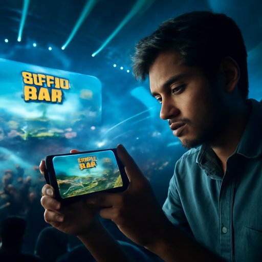 super baji মোবাইলে গেম খেলার দৃশ্য